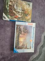 Twee Legpuzzels: 1000 & 3000 stukjes, Hobby en Vrije tijd, Ophalen of Verzenden, Meer dan 1500 stukjes, Zo goed als nieuw, Legpuzzel