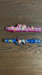 2 Naam armbandjes van de Efteling. Roze en Blauw, Verzamelen, Efteling, Ophalen of Verzenden, Zo goed als nieuw, Overige typen