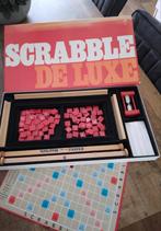 Scrabble de luxe, Hobby en Vrije tijd, Gezelschapsspellen | Bordspellen, Ophalen of Verzenden, Zo goed als nieuw
