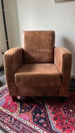 Leren fauteuil, Huis en Inrichting, Fauteuils, Ophalen, Zo goed als nieuw, 50 tot 75 cm, Leer