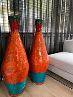 Mooie mozaik vazen., Overige kleuren, Ophalen of Verzenden, 75 cm of meer, Glas