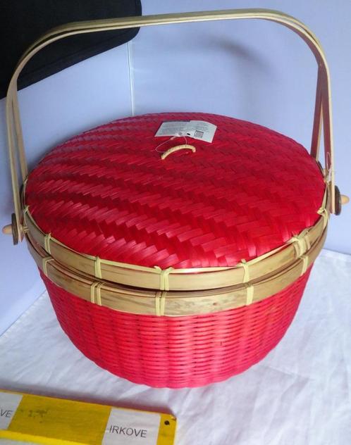 NIEUW * FLEURIGE NAAI- OF BREIMAND * FAIR TRADE Label *, Huis en Inrichting, Woonaccessoires | Schalen en Manden, Nieuw, Mand