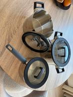 Berghoff Pannenset - Zo goed als nieuw, Huis en Inrichting, Keuken | Potten en Pannen, Ophalen, Inductieplaat, Pannenset, Zo goed als nieuw