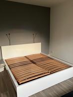 Ledikant Noa MDF hoogglans wit 180x200 cm, Ophalen, Overige materialen, Strak, Wit