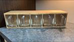 IKEA Forhoja kruidenrek met 5 glazen gruttersbakken, Huis en Inrichting, Glas, Ophalen of Verzenden, Zo goed als nieuw, Minder dan 150 cm