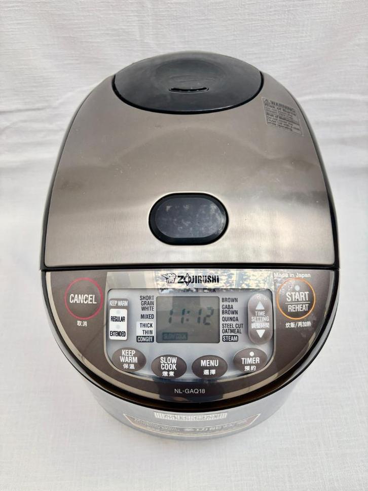 Zojirushi - NL-GAQ18 fuzzy logic rijstkoker, Witgoed en Apparatuur, Rijstkokers, Gebruikt, Verzenden