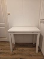 Uitschuifbare witte tafel - ideaal voor kleine ruimtes, Antiek en Kunst, Antiek | Meubels | Tafels, Ophalen