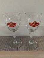 2x Texel skumkope bierglazen 15cl, Ophalen of Verzenden, Zo goed als nieuw, Glas of Glazen