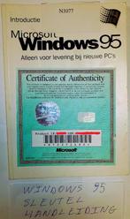 Windows 95 handleiding en activatiecode, Computers en Software, Besturingssoftware, Gebruikt, Ophalen of Verzenden, Windows