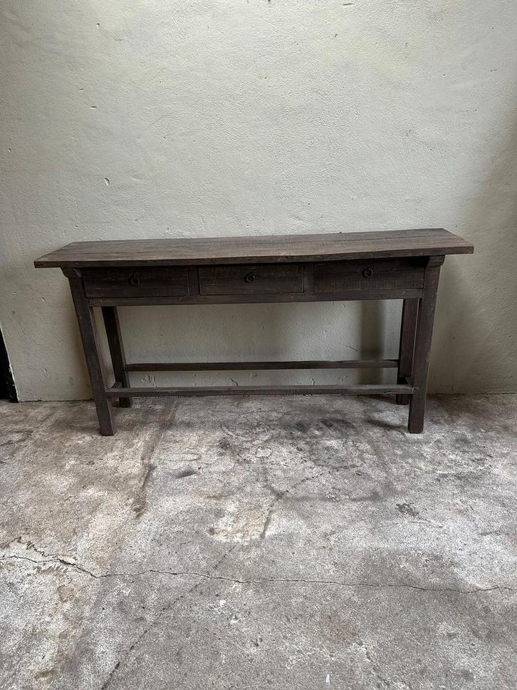 Vergrijsd houten Sidetable kast dressoir landelijke meubels, Huis en Inrichting, Kasten | Dressoirs, Ophalen of Verzenden