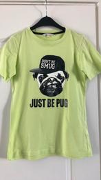 Groen shirt met print maat 146/152, Kinderen en Baby's, Kinderkleding | Maat 146, Ophalen of Verzenden, Zo goed als nieuw, Jongen