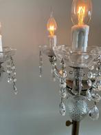Staande kristallen vloerlamp, Huis en Inrichting, Ophalen, Zo goed als nieuw, Glas, 150 tot 200 cm