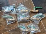 6x kogelkraan 22mm 2x 15mm persfitting V M, Minder dan 30 cm, Overige typen, Nieuw, Minder dan 60 cm