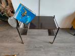 Vintage platenspeler tafel, Ophalen of Verzenden, 75 cm of meer, 60 cm of meer, Rechthoekig