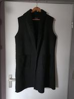 Lang dames gilet suedine/bont 44 zwart (3), Zwart, Maat 42/44 (L), Pescara, Ophalen of Verzenden