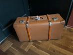 Hutkoffer, Ophalen of Verzenden, Zo goed als nieuw, Leer, Minder dan 50 cm