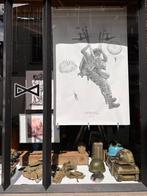 parachutist poster wo2, Ophalen of Verzenden, Luchtmacht, Nederland, Foto of Poster