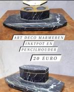 Art deco marmeren inkthouder, Ophalen of Verzenden