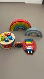Houten speelgoed, regenboog, vormenstoof, Kinderen en Baby's, Speelgoed | Houten speelgoed, Ophalen, Zo goed als nieuw, Overige typen