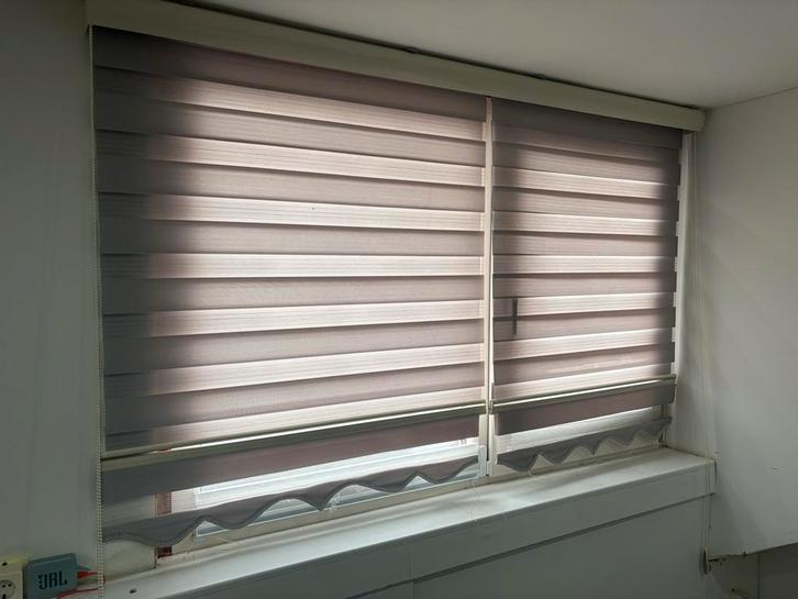 Brilliant Zebra Rolgordijn Antraciet/Grijs - 185x225cm, Huis en Inrichting, Stoffering | Gordijnen en Lamellen, Nieuw, 200 cm of meer