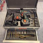 Bosch PSR 12-2 Boormachine Set + Extra Accu + Boortjes - In, Doe-het-zelf en Verbouw, Gereedschap | Boormachines, Flex Ltd., Zo goed als nieuw