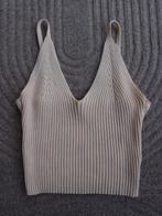 Erg mooie Shein meisjes dames crop top hemdje maat XS / 34, Beige, Ophalen of Verzenden, Zo goed als nieuw, Zonder mouw