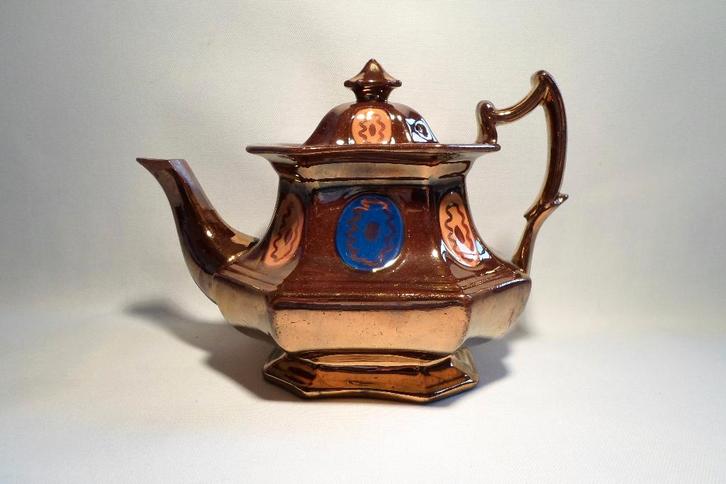 Luster Theepot Antiek, Antiek en Kunst, Antiek | Servies los, Ophalen of Verzenden