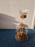 Decoratieve Kandelaar met Tijgerprint, Kunststof, Gebruikt, Ophalen of Verzenden, Bruin