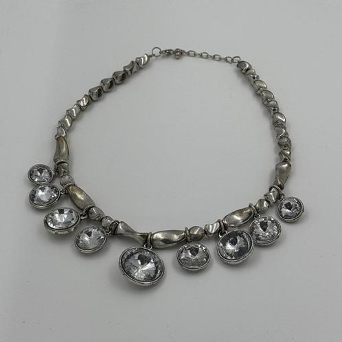 Chunky / Kostuum Juwelen Ketting, Sieraden, Tassen en Uiterlijk, Kettingen, Nieuw, Kunststof, Zilver, Ophalen of Verzenden