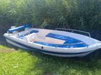 Topcraft Futura 430 + Johnson 9.9pk 4 takt, Watersport en Boten, Vis- en Consoleboten, Ophalen, Tot 10 pk, Zo goed als nieuw, 3 tot 6 meter