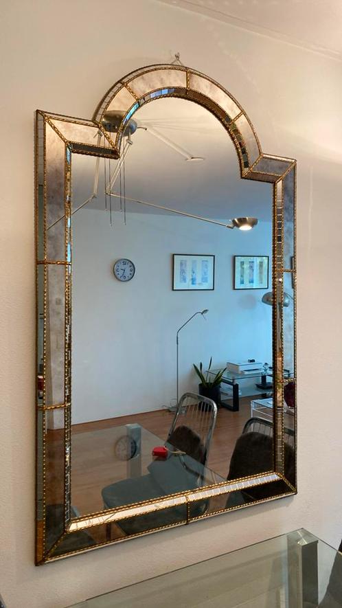 Vintage design spiegel, Huis en Inrichting, Woonaccessoires | Spiegels, Zo goed als nieuw, Minder dan 100 cm, Rechthoekig, Ophalen
