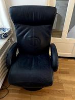 Leolux relax fauteuil elektrisch, Leer, 125 tot 150 cm, Zo goed als nieuw, 50 tot 75 cm