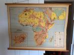 Schoolplaat landkaart Afrika uit 1952, Antiek en Kunst, Antiek | Schoolplaten, Aardrijkskunde, Ophalen