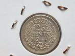 25 cent 1944 E P zilver (08), Postzegels en Munten, Munten | Nederland, Ophalen of Verzenden, Koningin Wilhelmina, 25 cent, Zilver