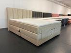 Elektrisch verstelbare boxspring 160x200 Taupe beige leer, Huis en Inrichting, Slaapkamer | Boxsprings, Ophalen, Beige, Elektrisch bed boxspring 140x200 160x200 180x200 matras