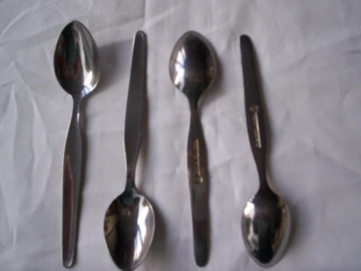 4x LEPEL klein Edelmetaal Rostfrei Steel licht _ 4 Lepeltjes, Huis en Inrichting, Keuken | Bestek, Gebruikt, Overige materialen