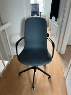 Ikea Langfjall bureaustoel met armleuningen blauw zwart, Ophalen, Zo goed als nieuw, Zwart, Bureaustoel