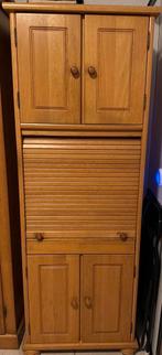 Eiken Computerkast met Roldeur, Huis en Inrichting, Ophalen, Eikenhout, 50 tot 100 cm, 150 tot 200 cm