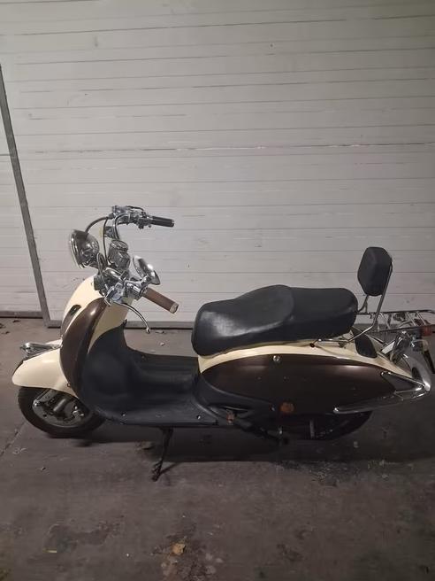 Retro scooter, Fietsen en Brommers, Scooters | Overige merken, Gebruikt, Maximaal 25 km/u, Benzine, Ophalen
