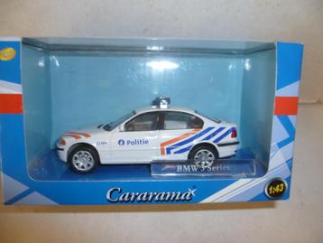 Cararama BMW 3 Series Politie 101 nieuw in doos 1:43 modelau beschikbaar voor biedingen