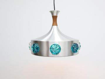 Deens hanglamp | Vintage | Aluminium  beschikbaar voor biedingen