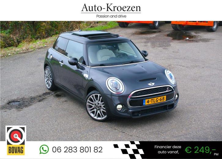 Mini Mini 2.0 Cooper S | Pano | Led | Head Up | Leder | Stoe, Auto's, Mini, Bedrijf, Te koop, Cooper S, ABS, Adaptive Cruise Control