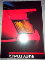 Renault Alpine V6 GT Turbo brochure folder + gratis autotest, Ophalen of Verzenden, Zo goed als nieuw, Renault