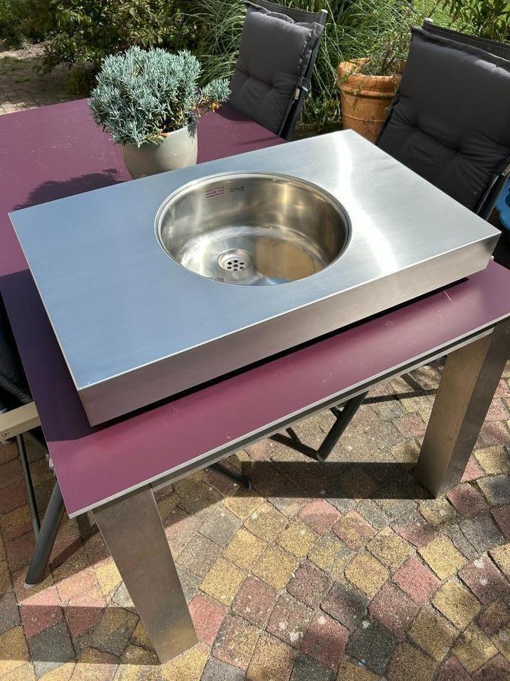 rvs wastafel, Doe-het-zelf en Verbouw, Sanitair, Nieuw, Wastafel, Rvs, Ophalen of Verzenden