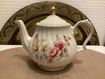 Vintage Sadler Theepot met Bloemmotief beschikbaar voor biedingen