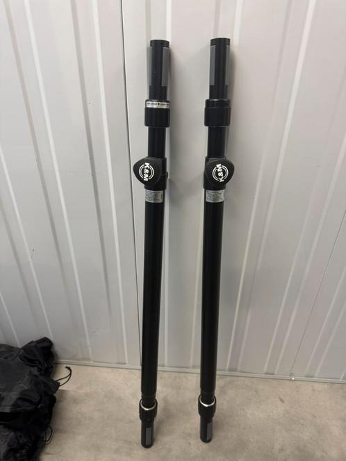 K&M 21366 Verstelbare tussenpaal met ring lock (2 stuks), Muziek en Instrumenten, Standaards, Zo goed als nieuw, Muziekstandaard