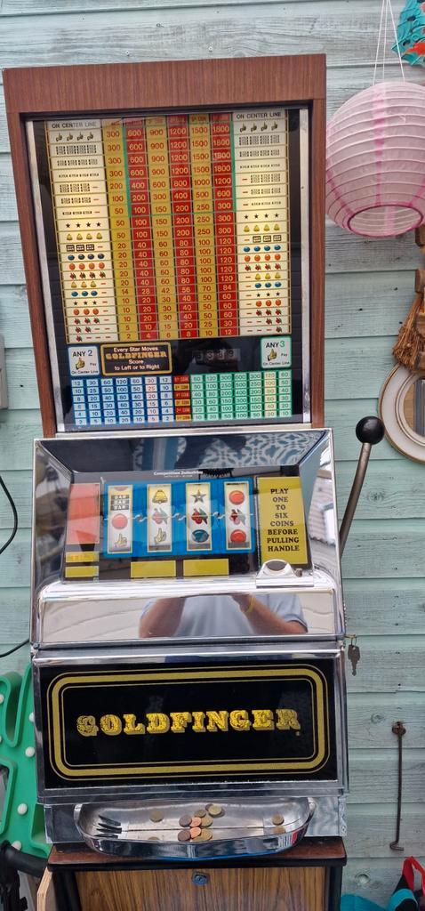 Goldfinger Gokkast - 1968 - Werkend!, Verzamelen, Automaten | Gokkasten en Fruitautomaten, Gebruikt, Overige munten, Ophalen