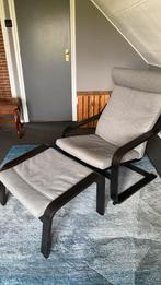 Ikea Poang met voetenbank nieuwstaat!, Ophalen, Hout, 75 tot 100 cm, Zo goed als nieuw