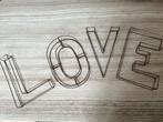 4 decoratieve letters - LOVE - 30cm hoog, Ophalen of Verzenden, Gebruikt