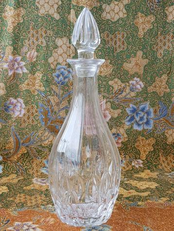 Mooie zware oude karaf uit Engeland van kristal 33,5 cm. beschikbaar voor biedingen